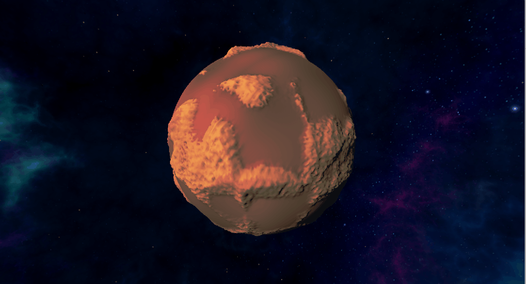 Mars Planet Animation